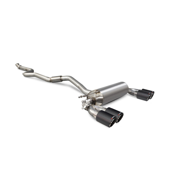 SCORPION M2 F87 Cat-back system with electronic valve (Carbon Fibre)