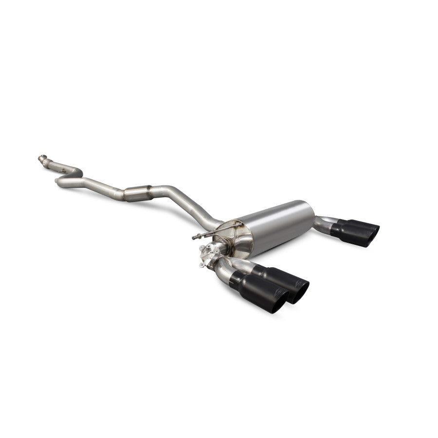 SCORPION M2 F87 Cat-back system with electronic valve (Ceramic)