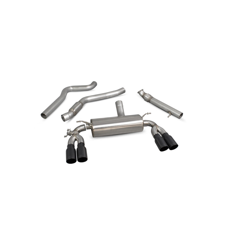 SCORPION M2 F87 Cat-back system with electronic valve (Ceramic)