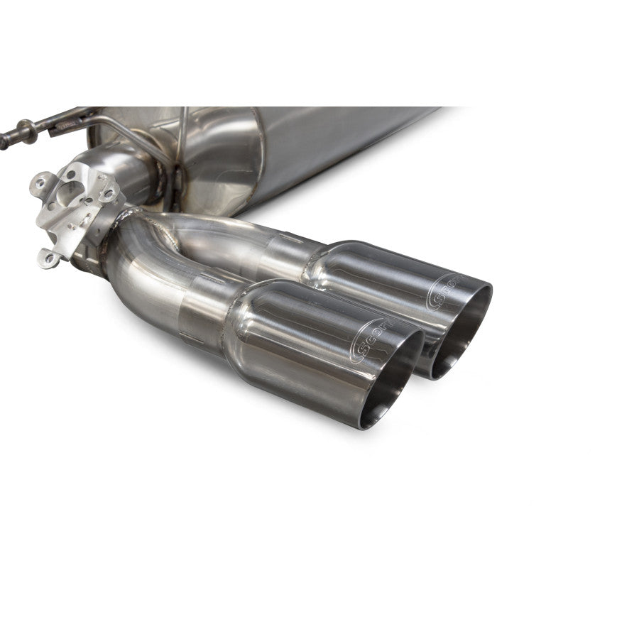 SCORPION M2 F87 Cat-back system with electronic valve (Polished Steel)