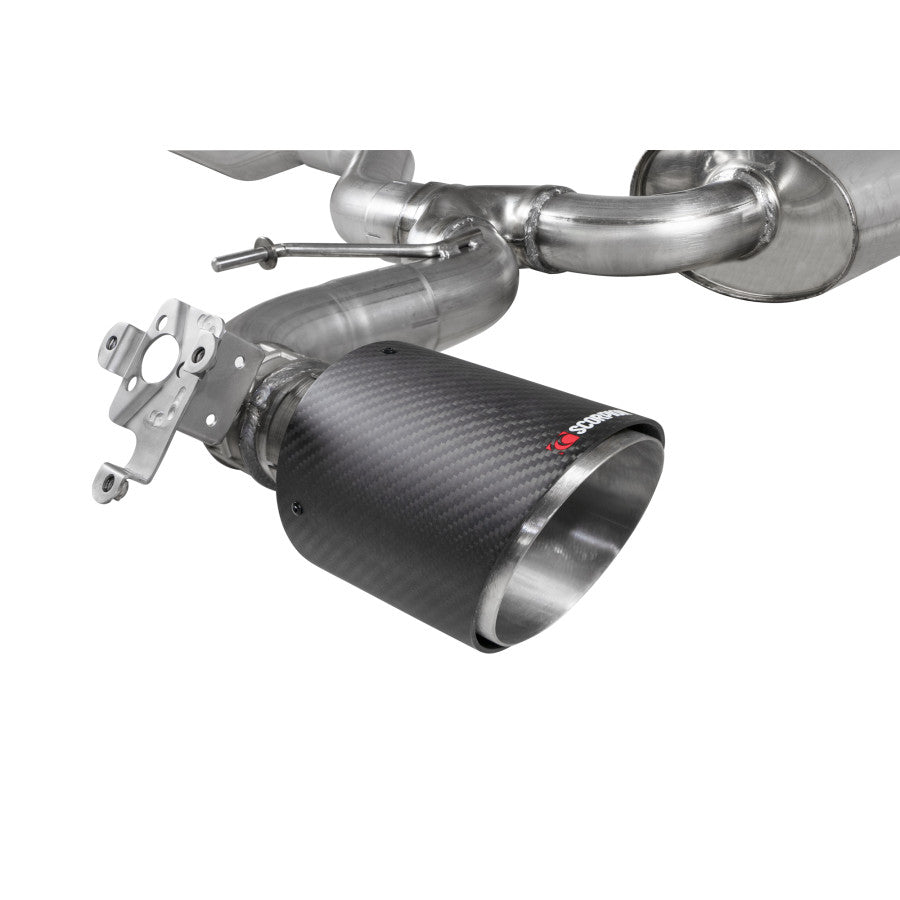 SCORPION 128ti F40 GPF-Back system with electronic valve (Carbon fibre)