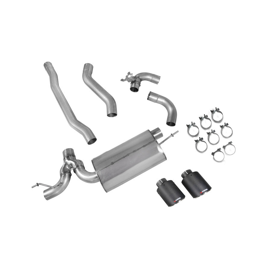 SCORPION 128ti F40 GPF-Back system with electronic valve (Carbon fibre)