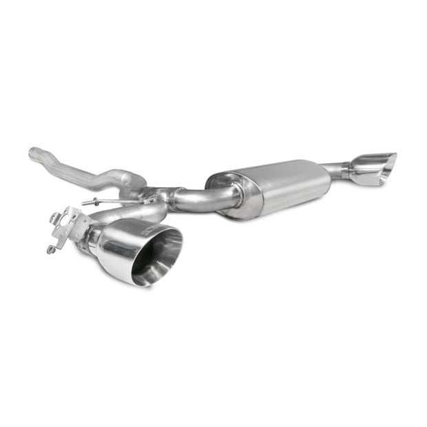 SCORPION 128ti F40 GPF-Back system with electronic valve (polished steel)
