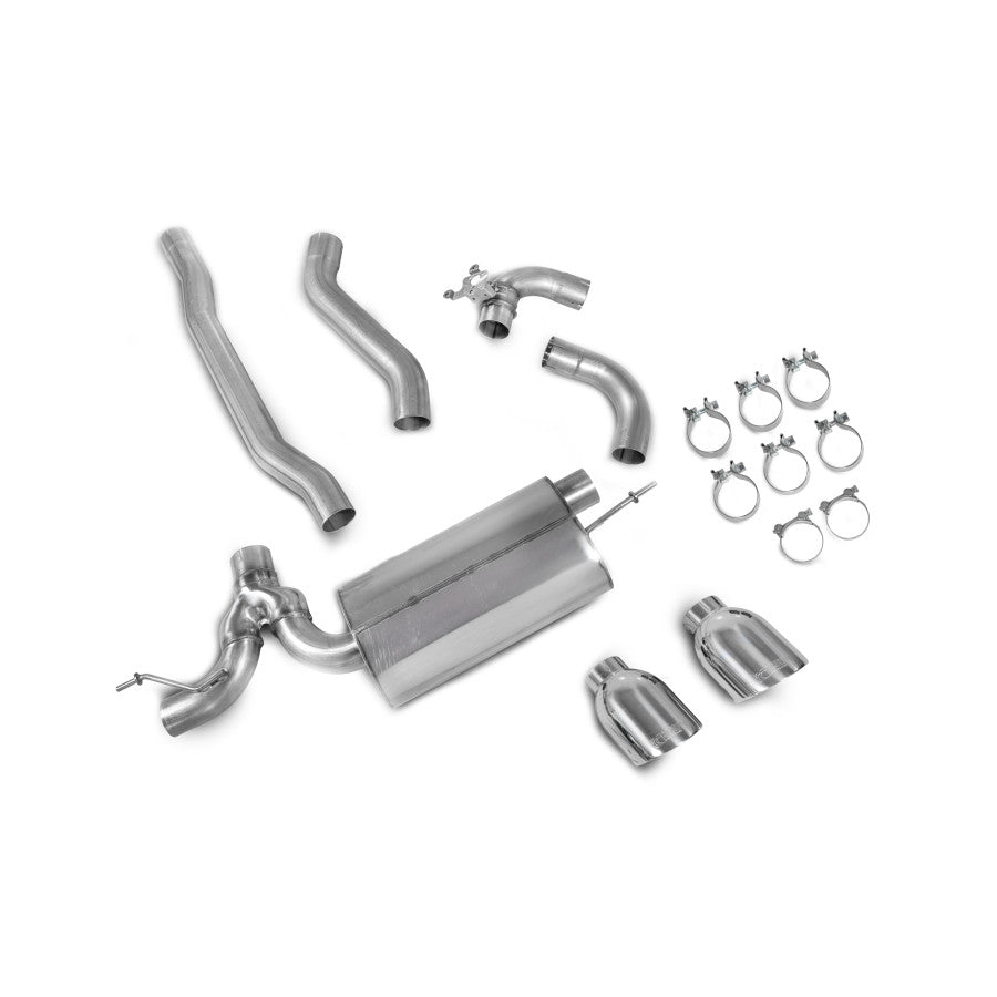 SCORPION 128ti F40 GPF-Back system with electronic valve (polished steel)