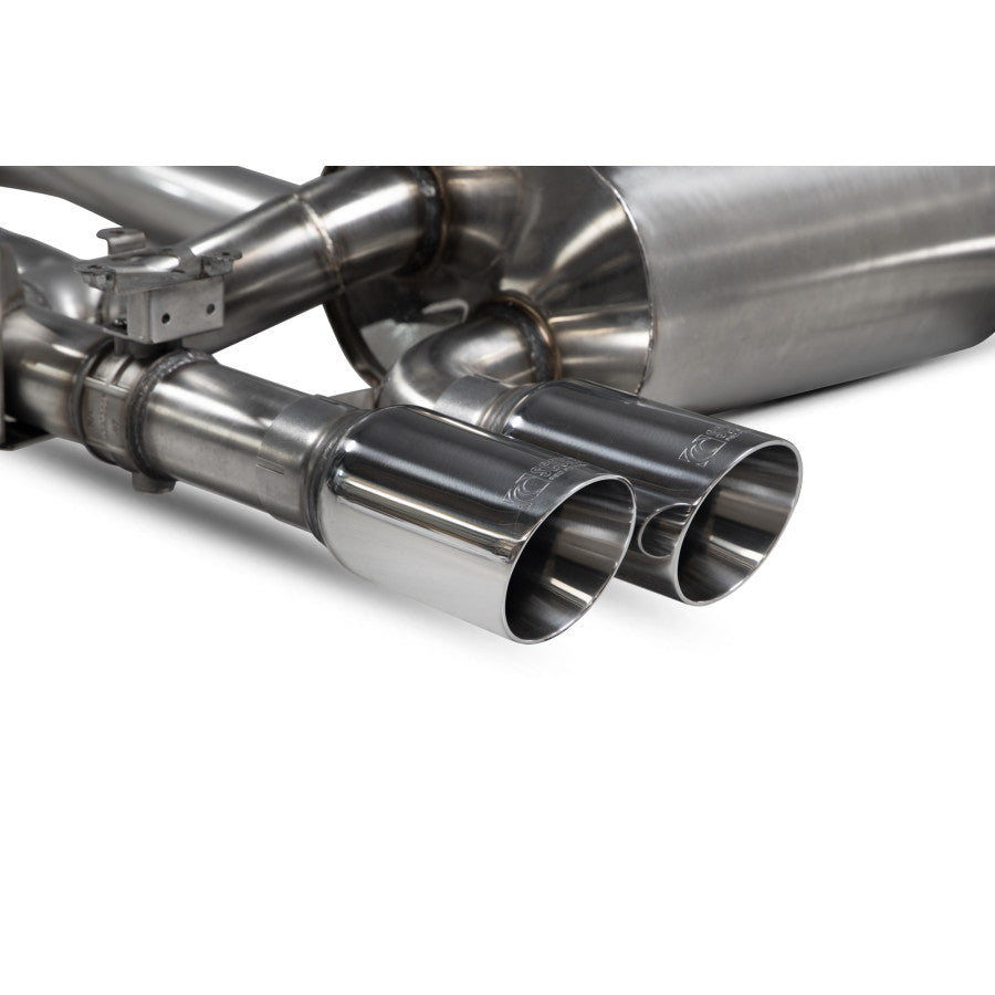 SCORPION F80 M3  Non-res cat-back system with electronic valves (polished steel)