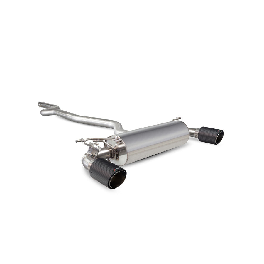 SCORPION M240i F22/23 Non-res cat-back system with electronic valves (Carbon fibre)