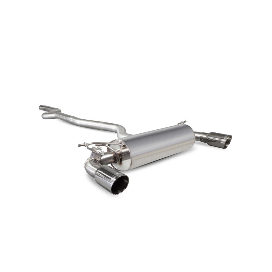 SCORPION M240i F22/23 Non-res cat-back system with electronic valves (polished steel)