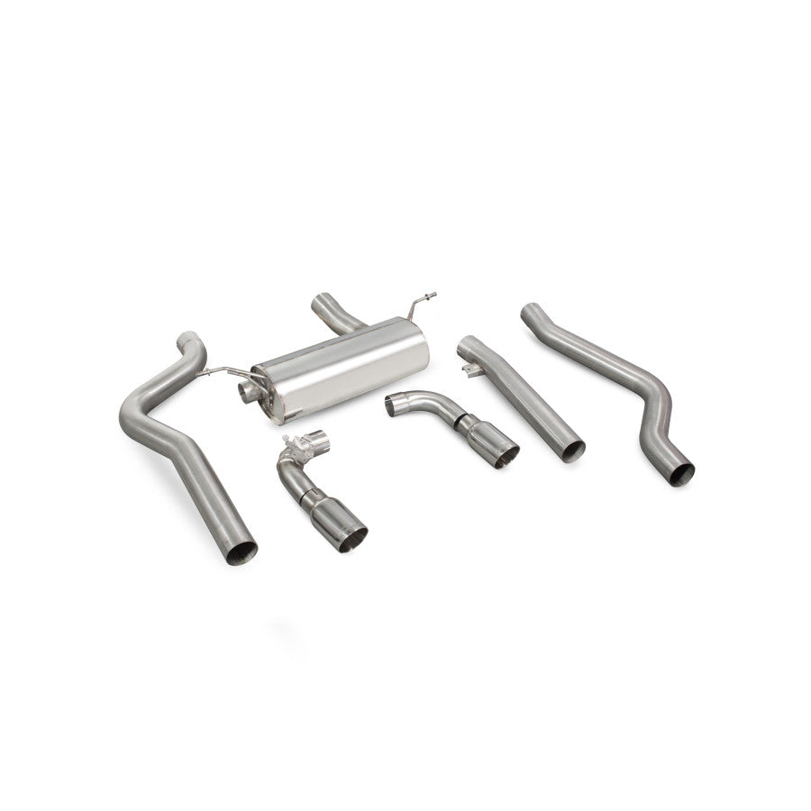 SCORPION M240i F22/23 Non-res cat-back system with electronic valves (polished steel)