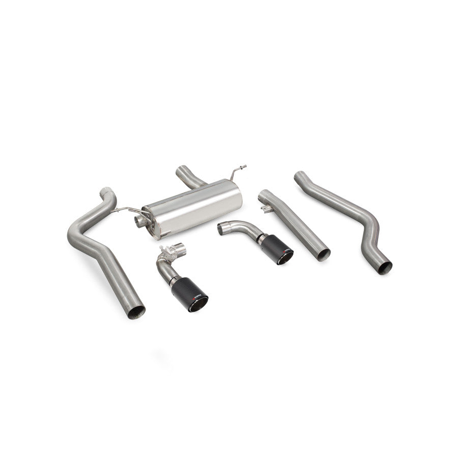 SCORPION F20 M140i (Non-GPF) Non-resonated cat-back system - (Carbon fibre)