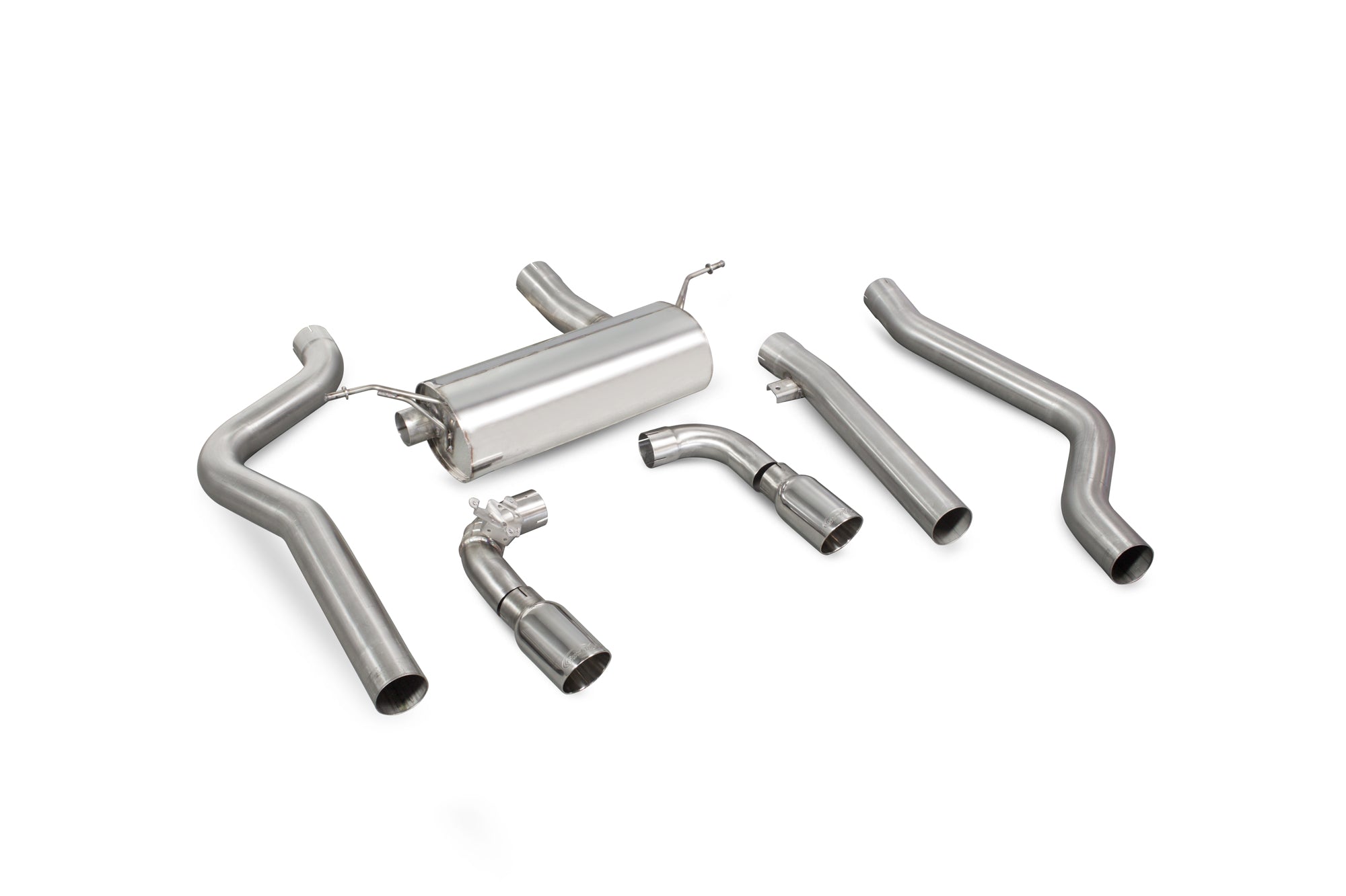 SCORPION F20 M140i (Non-GPF) Non-resonated cat-back system - (Polished Daytona)