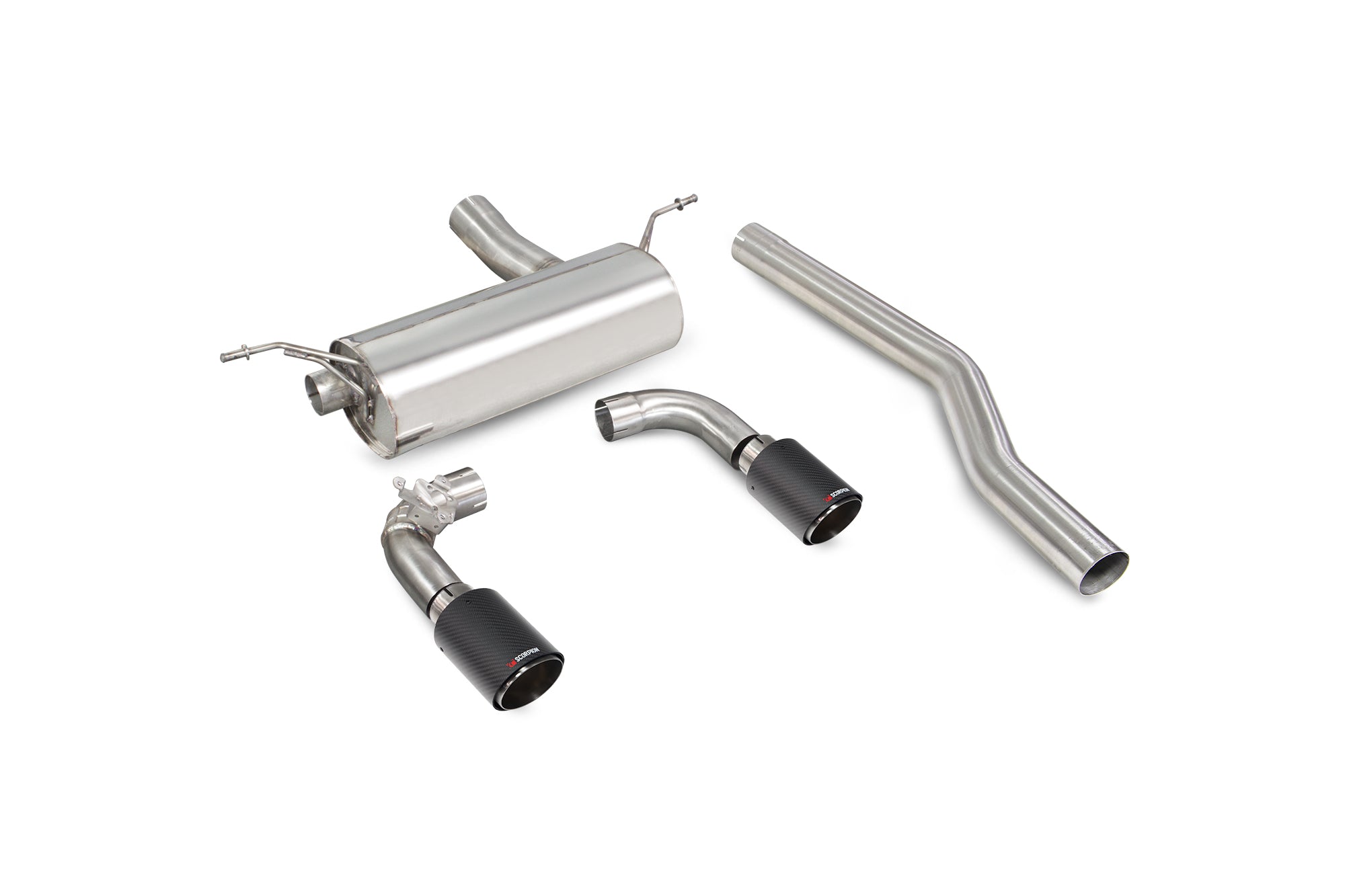 SCORPION F20 M140i (GPF - Back) system with electronic valve - (Carbon Fibre)