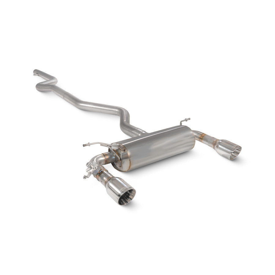 SCORPION 340i/440i F Series Non-resonated cat-back system (polished steel)