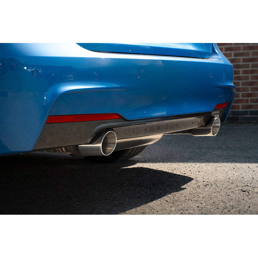 SCORPION 340i/440i F Series Non-resonated cat-back system (polished steel)