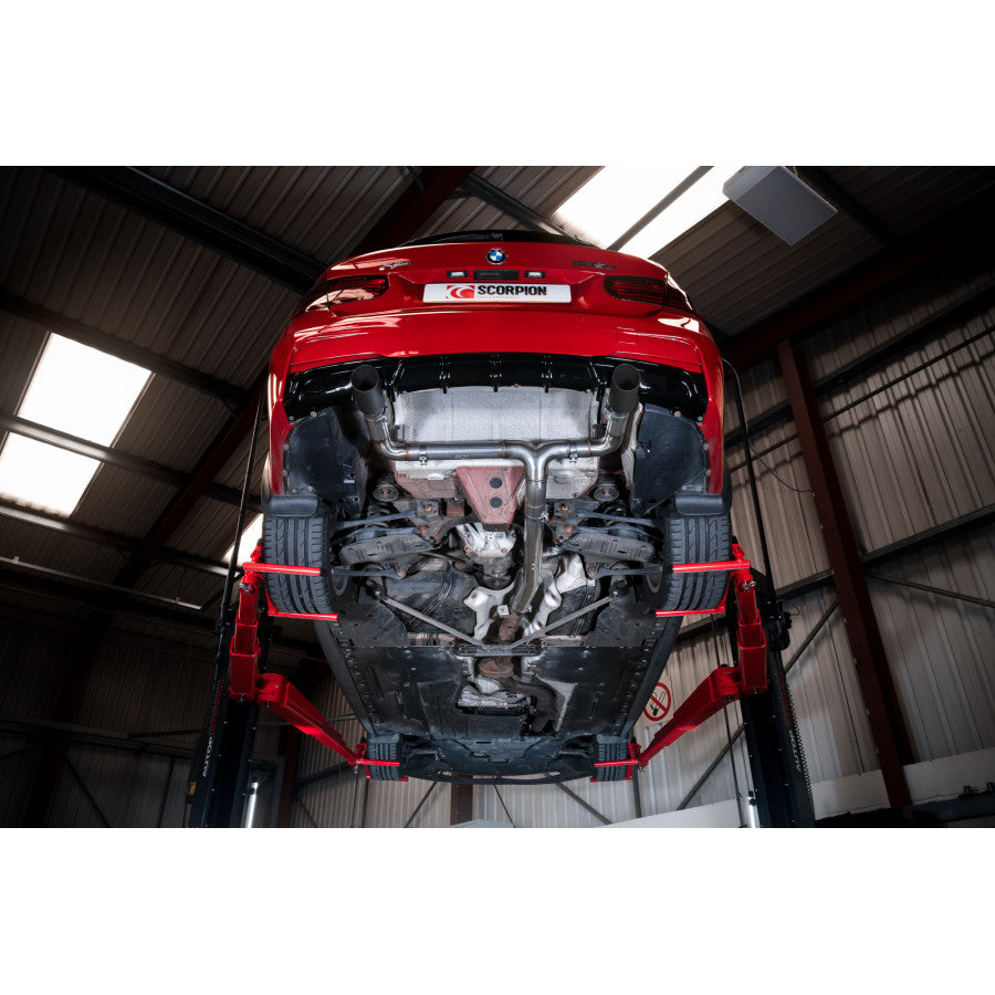 SCORPION  330D/335D & 430D/435D F Series Non-resonated half system (Ceramic Black Daytona trims)