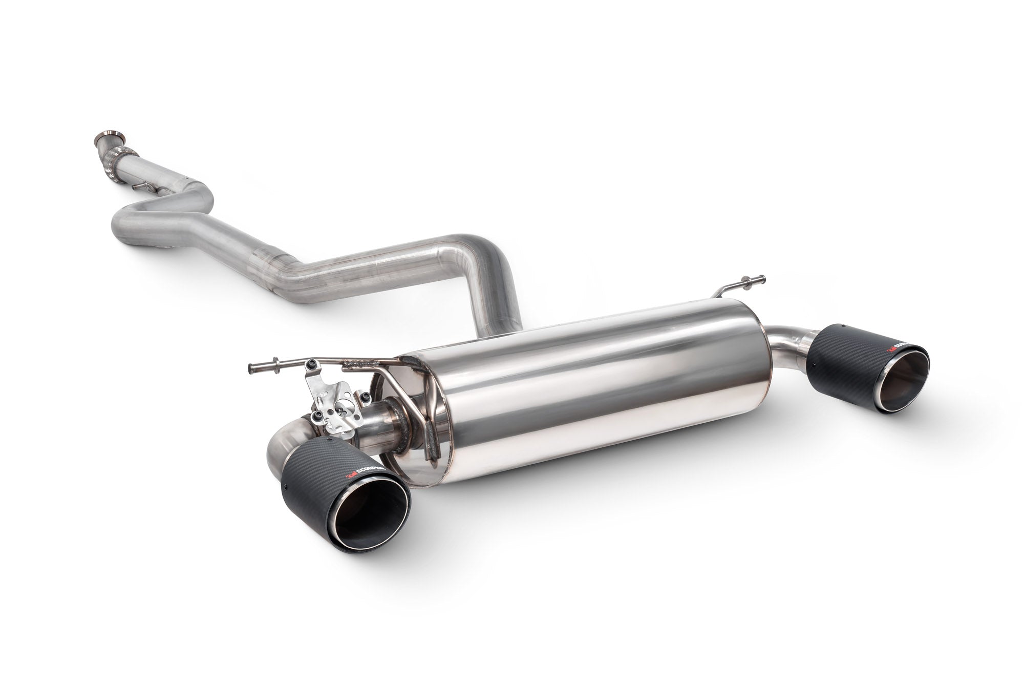 SCORPION F20 M135i Non-resonated cat-back system with valve (Carbon Fibre)