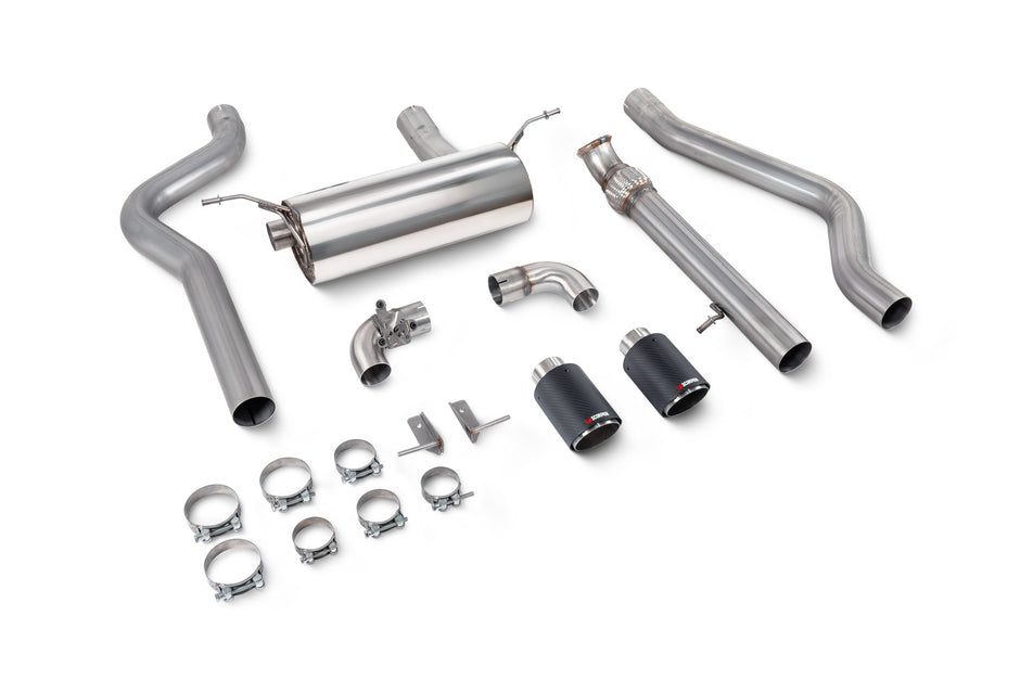 SCORPION F20 M135i Non-resonated cat-back system with valve (Carbon Fibre)