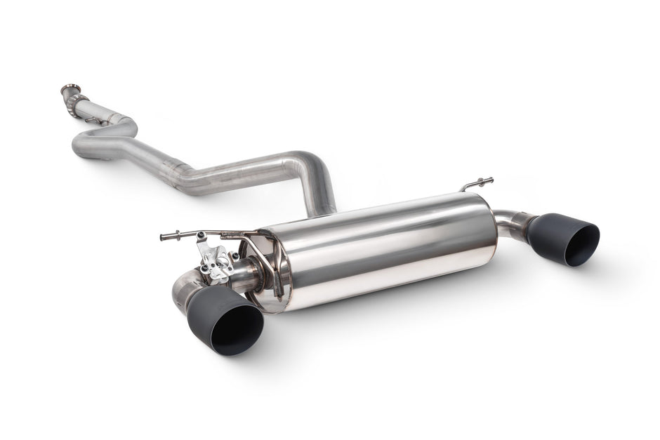 SCORPION F20 M135i Non-resonated cat-back system with valve (Ceramic Black Daytona trims)