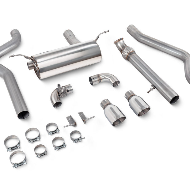 SCORPION F20 M135i Non-resonated cat-back system with valve (Daytona trims)