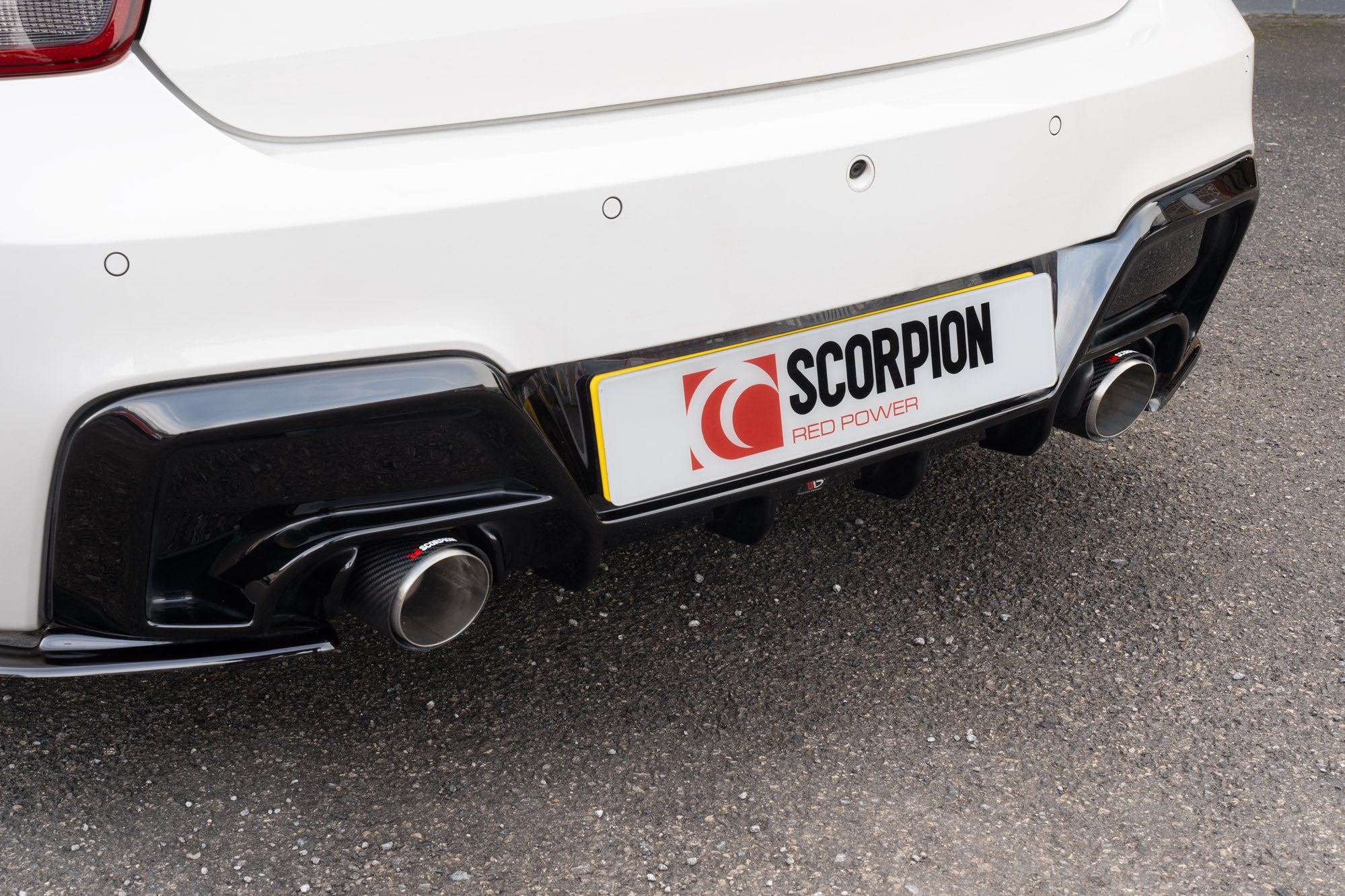 SCORPION F20 M135i Non-resonated cat-back system without valve (Carbon Fibre)