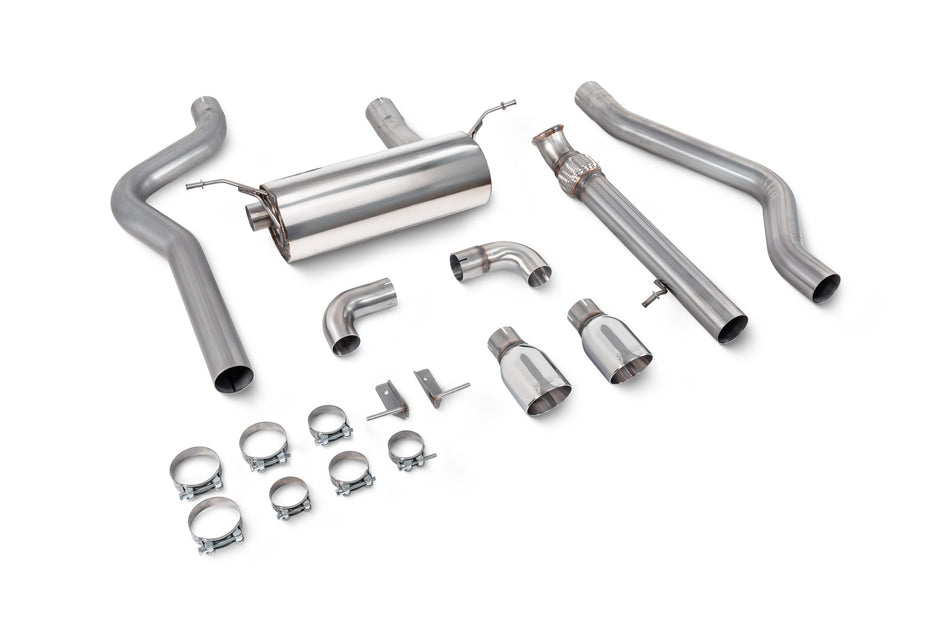 SCORPION F20 M135i Non-resonated cat-back system without valve (Daytona trims)