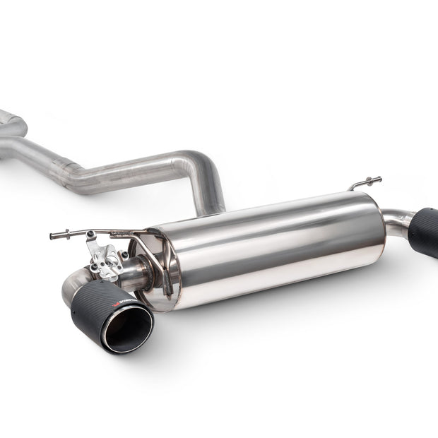 SCORPION F22 M235i Non-resonated cat-back system with valve (Carbon Fibre)