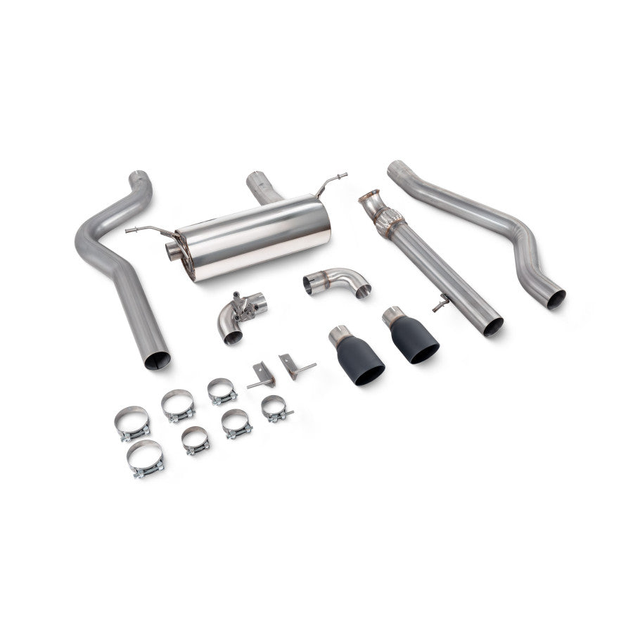 SCORPION F22 M235i Non-resonated cat-back system with valve (Daytona Trims)