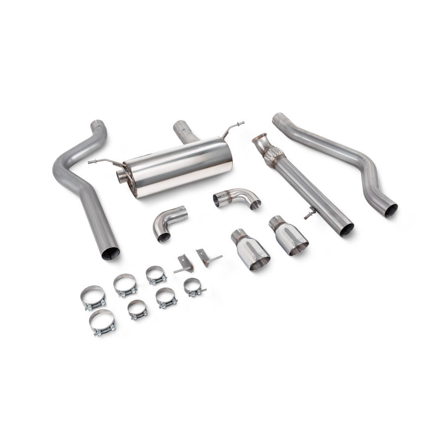 SCORPION F22 M235i Non-resonated cat-back system without valve (polished steel)