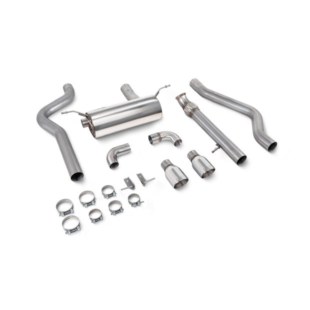 SCORPION F22 M235i Non-resonated cat-back system without valve (polished steel)