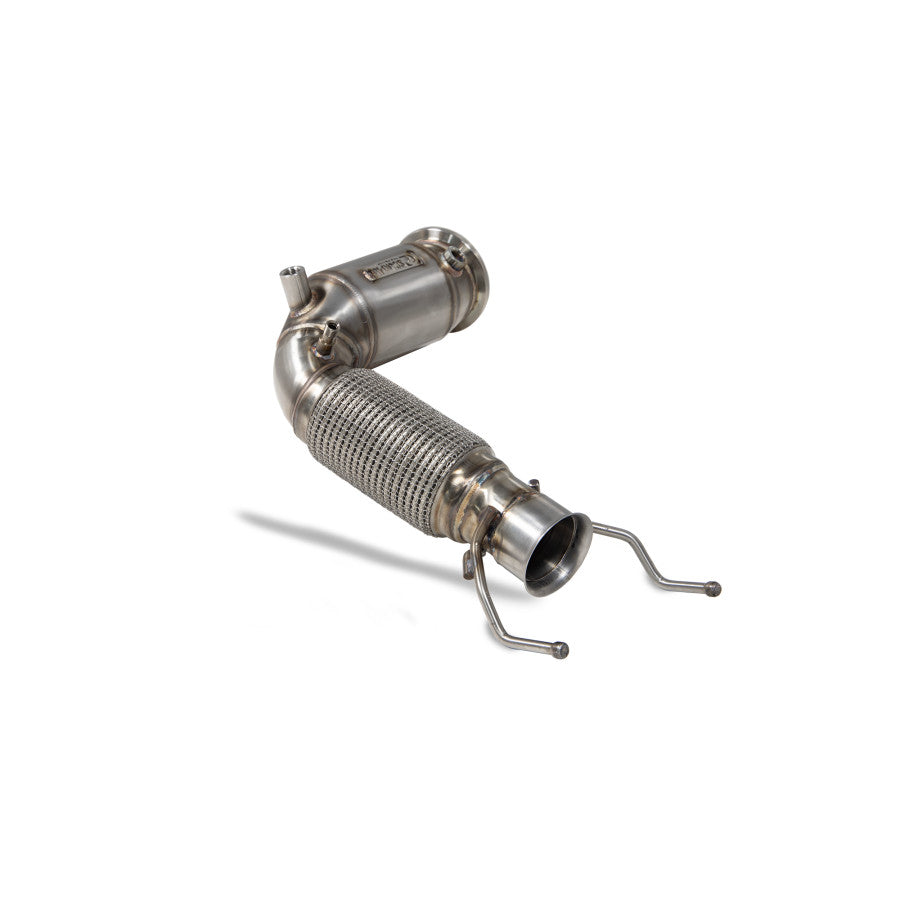 SCORPION F40 M135i Downpipe with a high flow sports catalyst