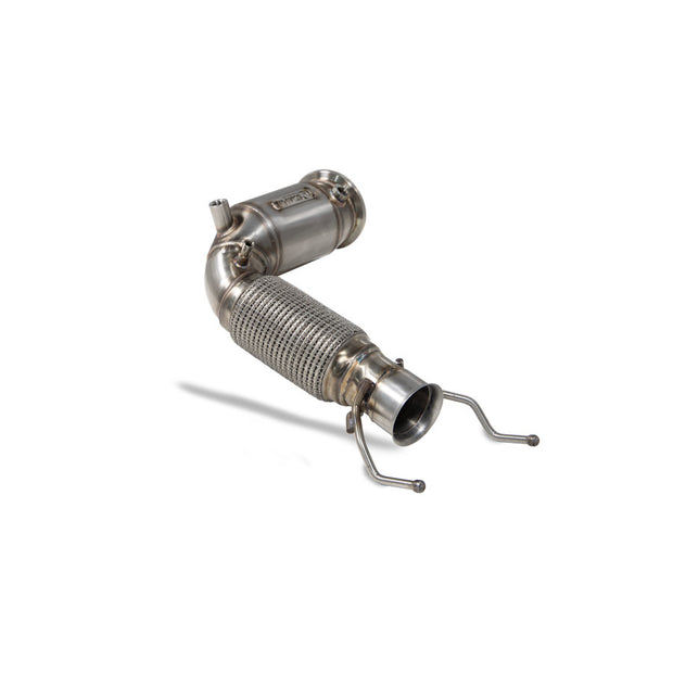 SCORPION F40 M135i Downpipe with a high flow sports catalyst