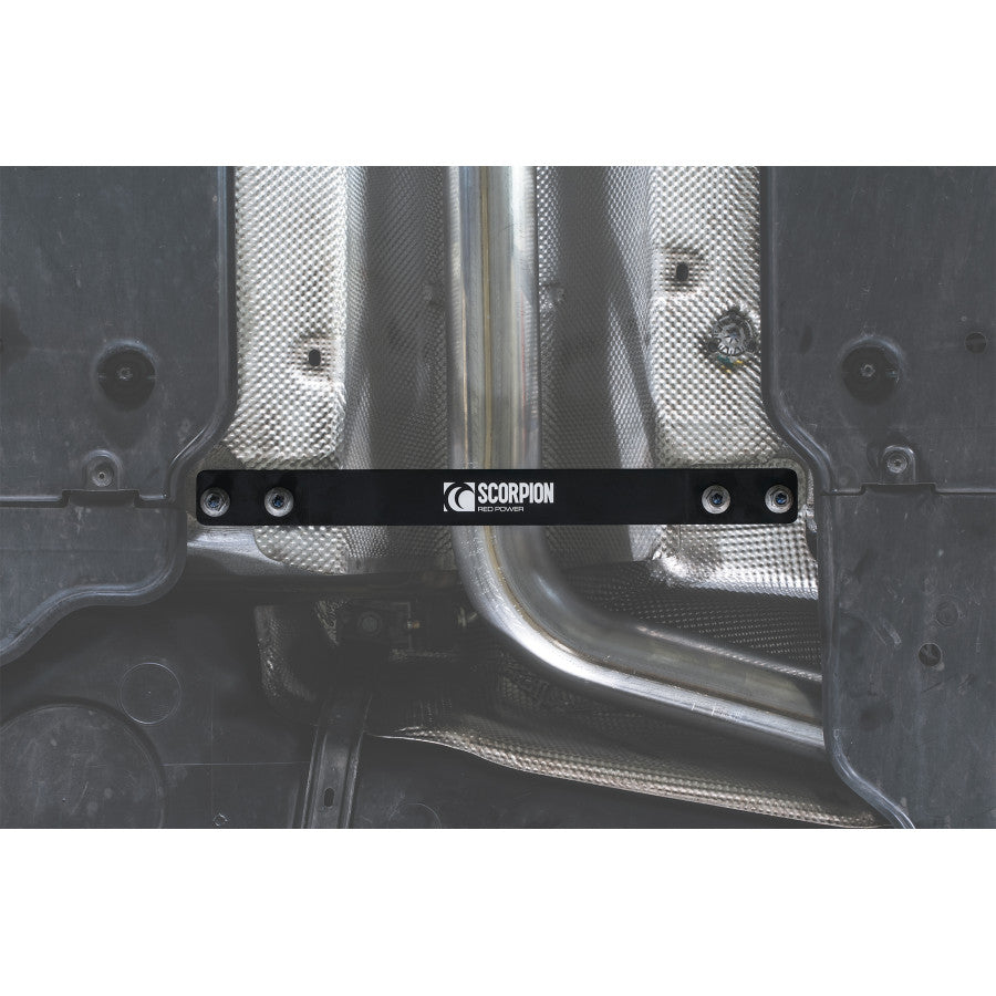 SCORPION RS3 8V Exhaust Tunnel Brace (polished steel)