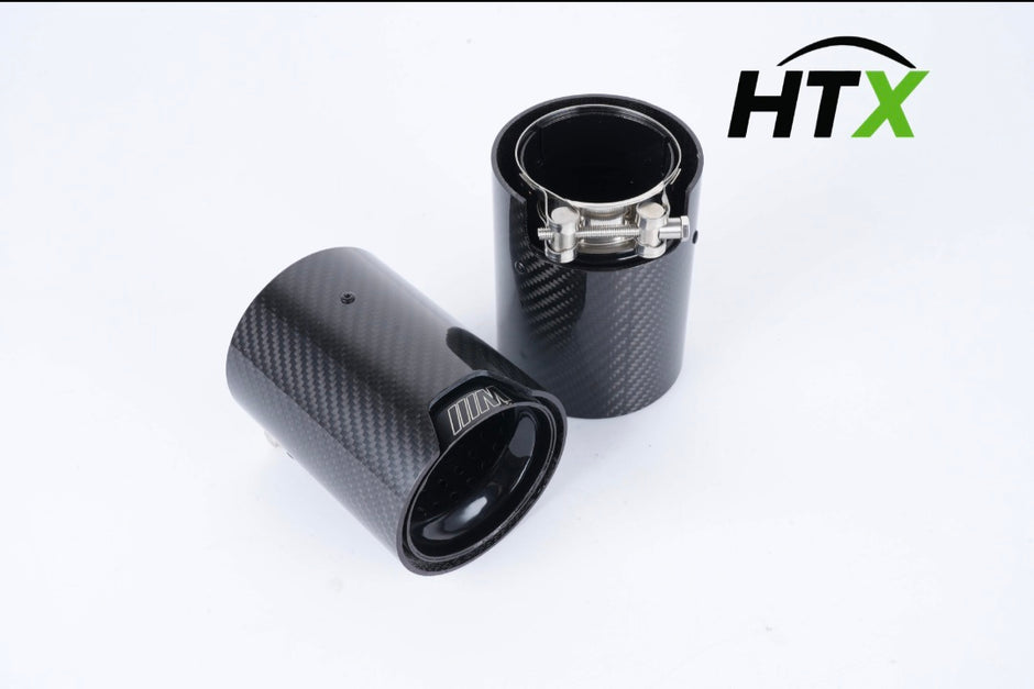 HTX M-Style Carbon Exhaust Tips (pair)