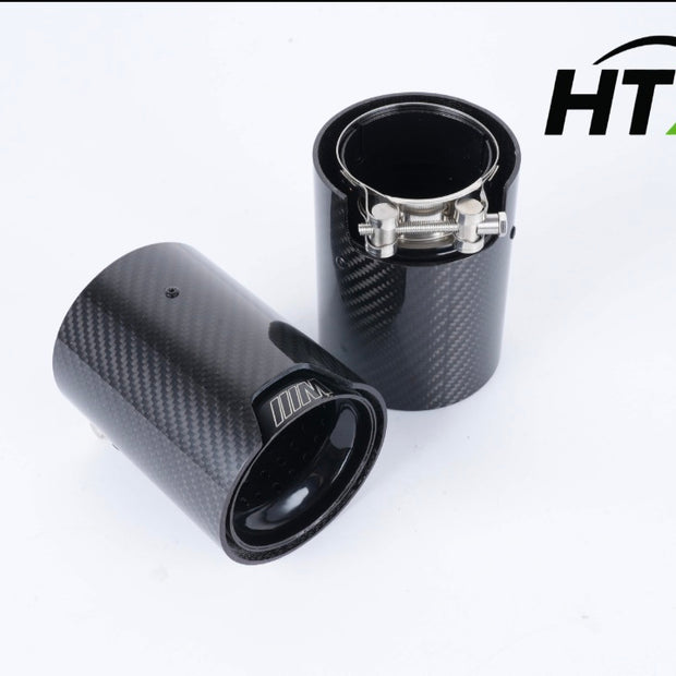 HTX M-Style Carbon Exhaust Tips (pair)