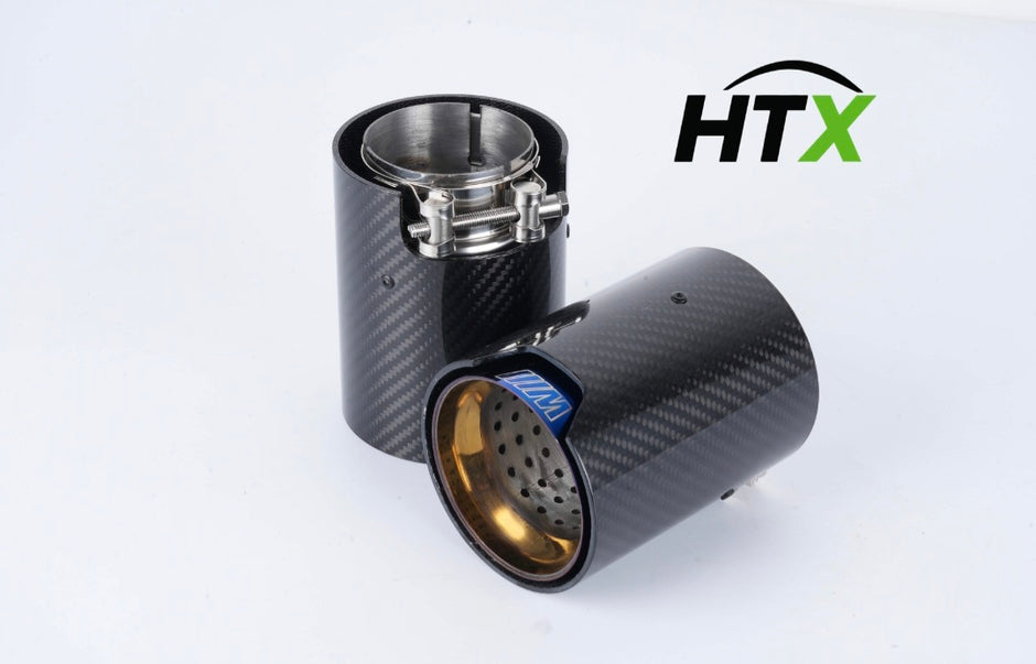 HTX M-Style Carbon Exhaust Tips (pair)