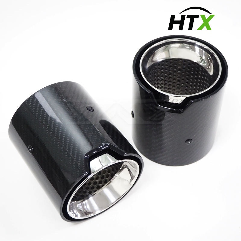 HTX M-Style Carbon Exhaust Tips (pair)