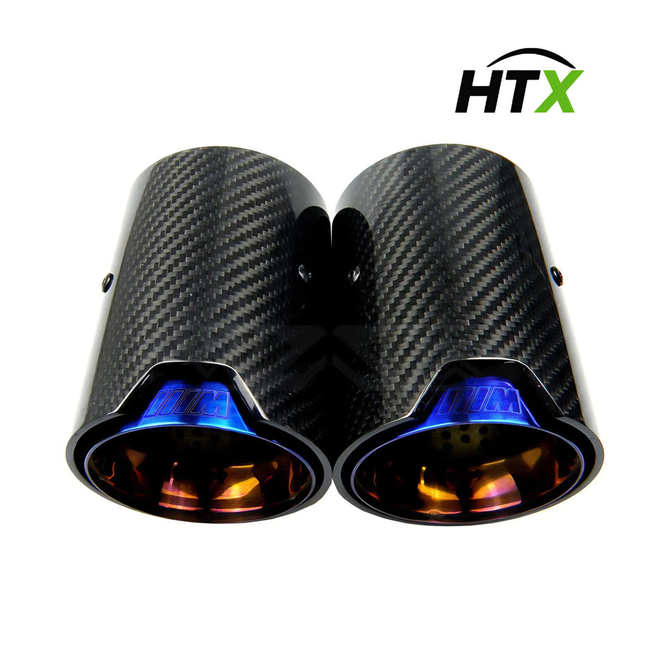HTX M-Style Carbon Exhaust Tips (pair)